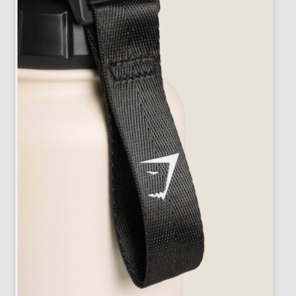 GYMSHARK Metal Insulated Bottle 1L/33oz Stainless Steel - Oat White NEW IN BOX - Picture 4 of 4